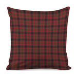 Red And Yellow Tartan Pattern Print Pillow Cover