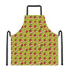 Red Apple Fruit Pattern Print Apron