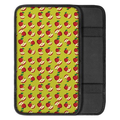 Red Apple Fruit Pattern Print Car Center Console Cover