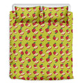 Red Apple Fruit Pattern Print Duvet Cover Bedding Set