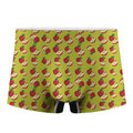 Red Apple Fruit Pattern Print Men's Boxer Briefs