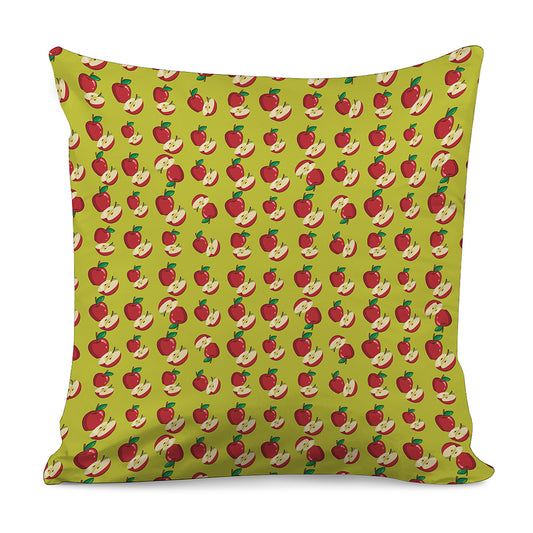 Red Apple Fruit Pattern Print Pillow Cover