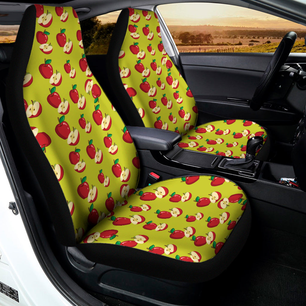 Red Apple Fruit Pattern Print Universal Fit Car Seat Covers