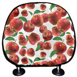 Red Apple Pattern Print Car Headrest Covers