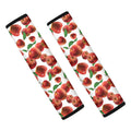 Red Apple Pattern Print Car Seat Belt Covers