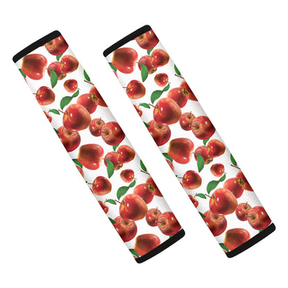 Red Apple Pattern Print Car Seat Belt Covers