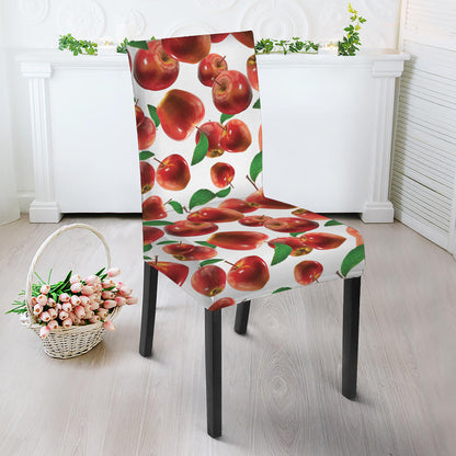 Red Apple Pattern Print Dining Chair Slipcover