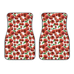 Red Apple Pattern Print Front Car Floor Mats