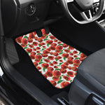 Red Apple Pattern Print Front Car Floor Mats