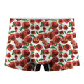 Red Apple Pattern Print Men's Boxer Briefs