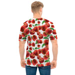 Red Apple Pattern Print Men's T-Shirt