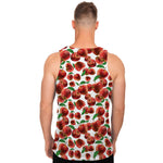 Red Apple Pattern Print Men's Tank Top