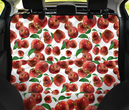 Red Apple Pattern Print Pet Car Back Seat Cover