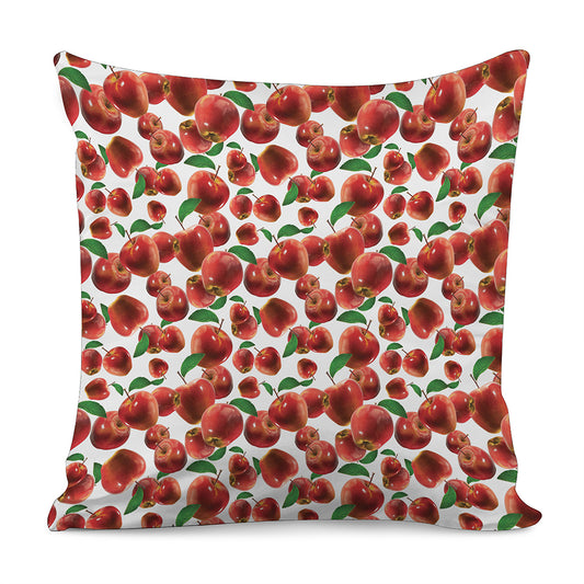 Red Apple Pattern Print Pillow Cover