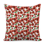 Red Apple Pattern Print Pillow Cover