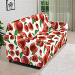 Red Apple Pattern Print Sofa Cover