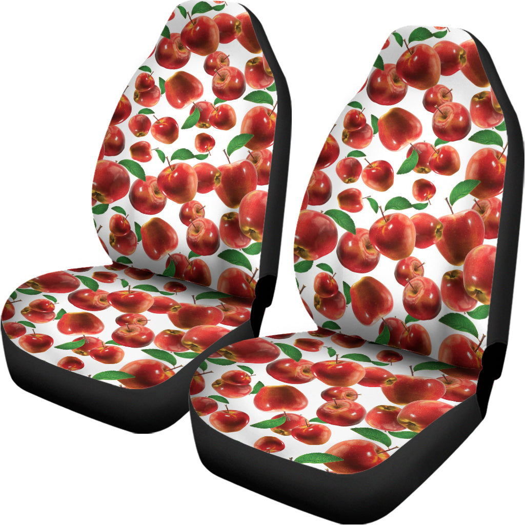 Red Apple Pattern Print Universal Fit Car Seat Covers