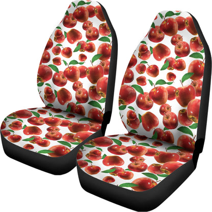 Red Apple Pattern Print Universal Fit Car Seat Covers