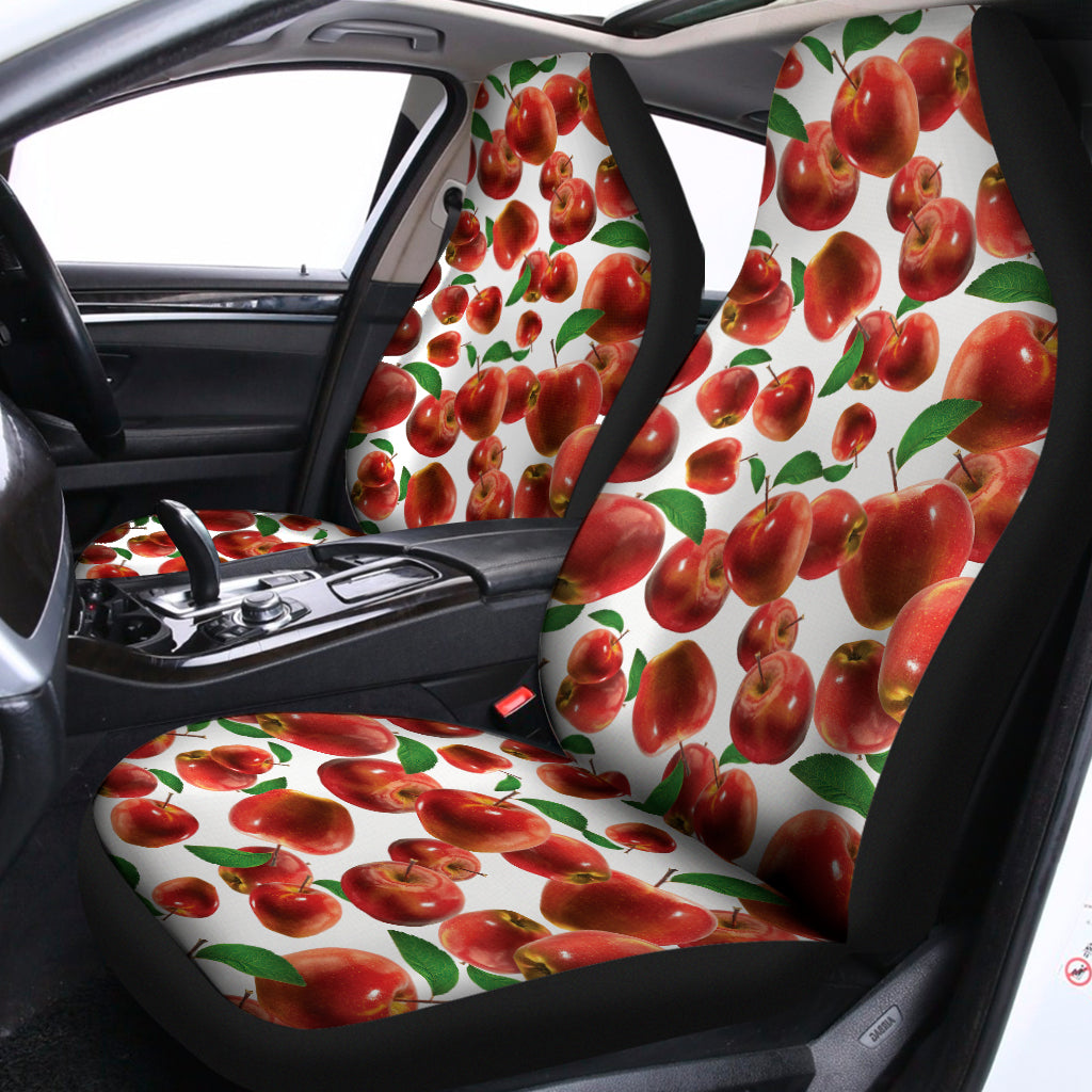 Red Apple Pattern Print Universal Fit Car Seat Covers