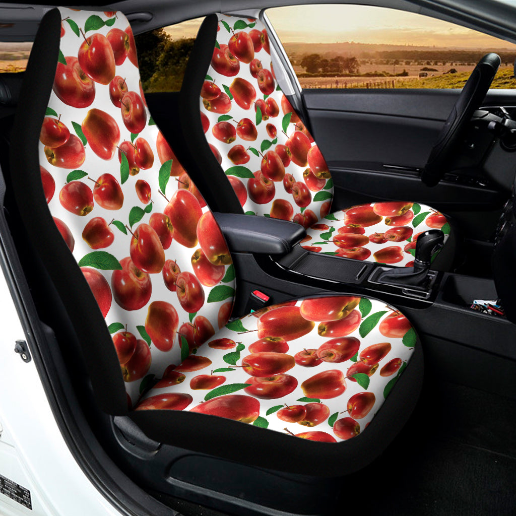 Red Apple Pattern Print Universal Fit Car Seat Covers