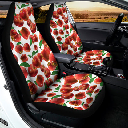 Red Apple Pattern Print Universal Fit Car Seat Covers