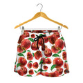 Red Apple Pattern Print Women's Shorts