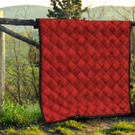 Red Argyle Pattern Print Quilt