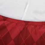 Red Argyle Pattern Print Sofa Cover