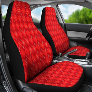 Red Argyle Universal Fit Car Seat Covers GearFrost