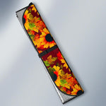 Red Autumn Sunflower Pattern Print Car Sun Shade GearFrost