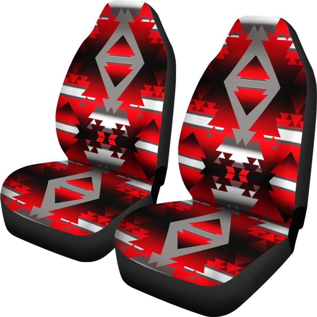 Red Aztec Triangle Universal Fit Car Seat Covers GearFrost