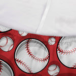 Red Baseball Pattern Print Sofa Cover