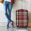 Red Black And White Border Tartan Print Luggage Cover