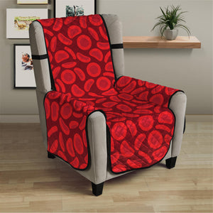 Red Blood Cells Pattern Print Armchair Protector