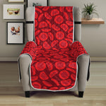 Red Blood Cells Pattern Print Armchair Protector