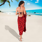 Red Blood Cells Pattern Print Beach Sarong Wrap
