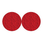Red Blood Cells Pattern Print Car Coasters