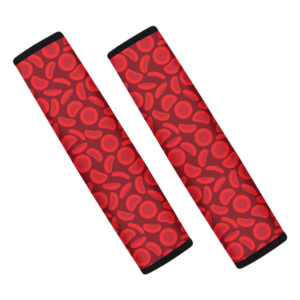 Red Blood Cells Pattern Print Car Seat Belt Covers