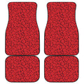 Red Blood Cells Pattern Print Front and Back Car Floor Mats