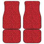 Red Blood Cells Pattern Print Front and Back Car Floor Mats