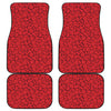 Red Blood Cells Pattern Print Front and Back Car Floor Mats