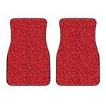 Red Blood Cells Pattern Print Front Car Floor Mats