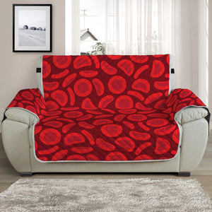 Red Blood Cells Pattern Print Half Sofa Protector