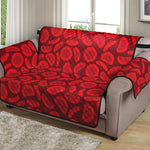 Red Blood Cells Pattern Print Loveseat Protector