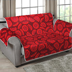 Red Blood Cells Pattern Print Loveseat Protector