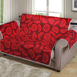 Red Blood Cells Pattern Print Loveseat Protector