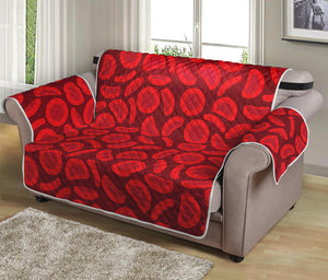 Red Blood Cells Pattern Print Loveseat Protector