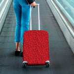 Red Blood Cells Pattern Print Luggage Cover