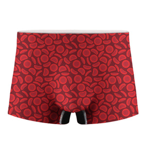 Red Blood Cells Pattern Print Men's Boxer Briefs