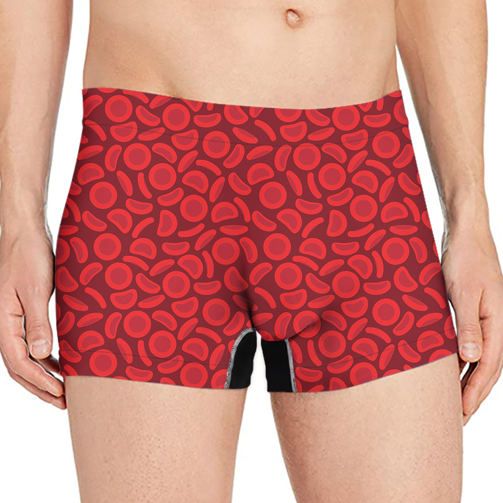 Red Blood Cells Pattern Print Men's Boxer Briefs